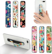 6 Pieces Floral Color Phone Grip Holder Cell Phone Grip Strap Telescopic Fing