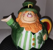 Leprechaun Ceramic 16oz Teapot - NEW - Cute - Unboxed