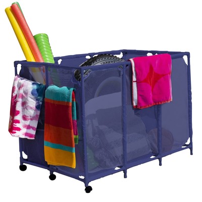Pool Noodles Holder, Toys, Floats, Balls and Floats Equipment Mesh Rolling St...