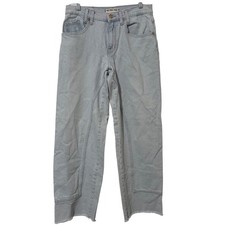 Free People We the Free Light Risk Taker Straight Leg Ankle Jeans Womens 27