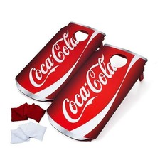 Coca-Cola Can Bean Bag Toss - Folding Legs - Carrying Handles - 8 Bags Travel