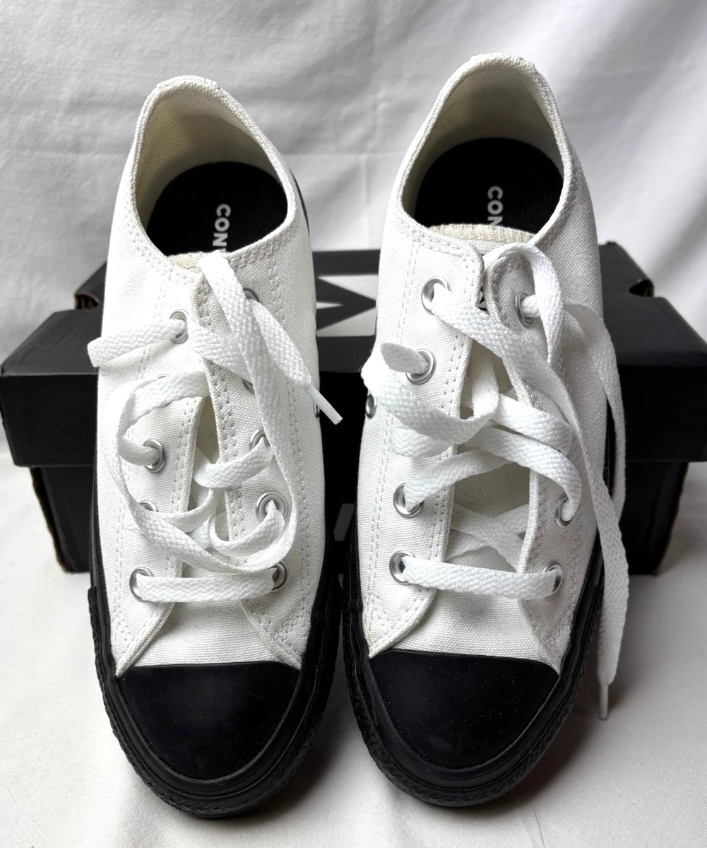 Unisex Converse Jack Purcell Canvas Low SCHWARZ / WEISS M-4 / W-6