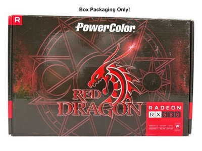 BOX ONLY PowerColor RX 580 8GB Red Dragon - GPU BOX ONLY