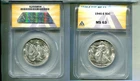 1946 S WALKING LIBERTY SILVER HALF DOLLAR ANACS MS63 8026T
