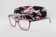 NEW VERA BRADLEY GENEVIVE PERENNIALS NOIR PINK FLORAL AUTHENTIC EYEGLASSES 52-16