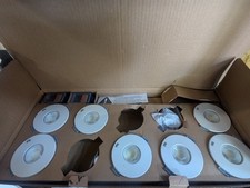 LAP LED Downlights Fire Rated White Dimmable Bathroom Round IP65 Pack of 7