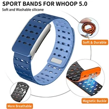 For Whoop 5.0 MG ECG Watch Band Silicone Replacement Strap Waterproof Sports