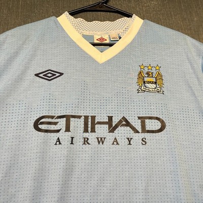 Umbro Manchester City FC Men's Jersey Size 52 Sky Blue Etihad