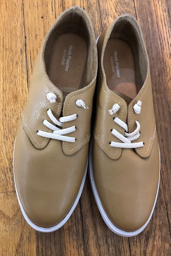 Hush Puppies Everyday Lace-Up Sneaker Tan/Camel Womens 9.5M NWOB Discounted Ship