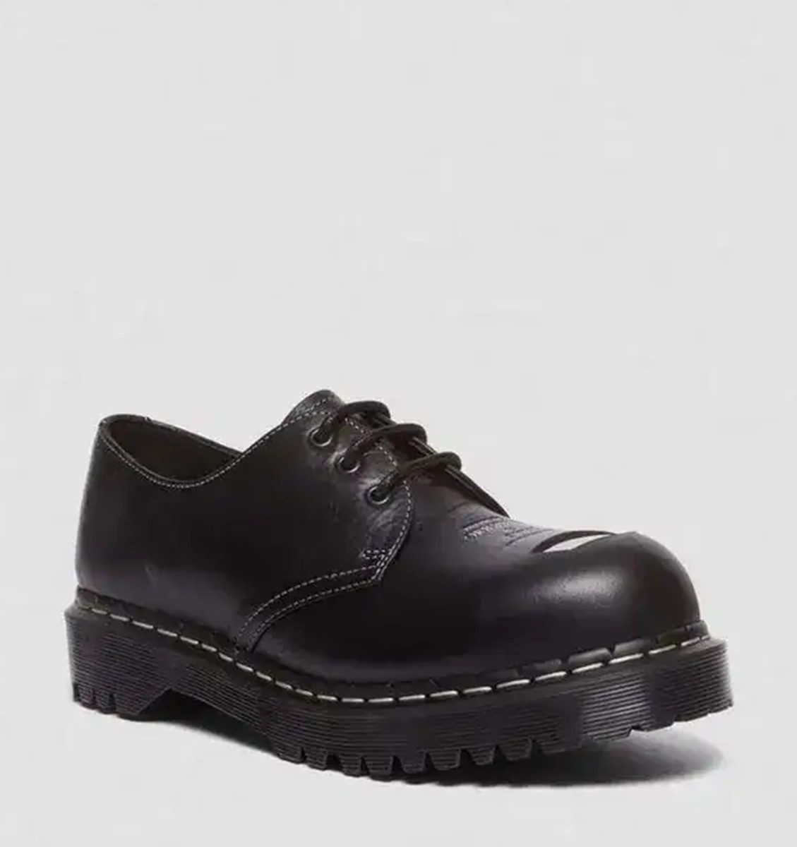NEW Dr Martens 1461 Bex Exposed Steel Toe Oxford Shoes, Black, Sz