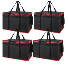 4-Pack Cooler Insulated Food Delivery Bag, Rideshare Delivery Bag