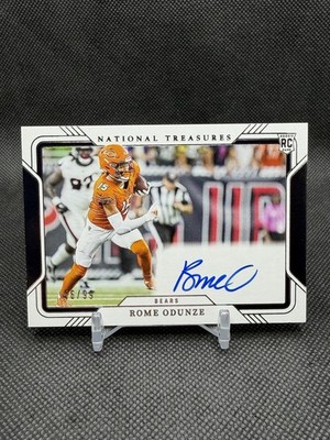 2024 National Treasures Rome Odunze Rookie Autograph Field Pass Auto /99
