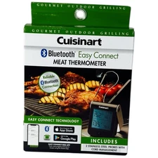 Cuisinart Bluetooth Easy Connect Dual Probe Meat Thermometer Preset Temperature