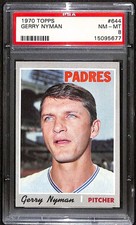 1970 Topps #644 Gerry Nyman  PSA 8 NMMT C11024