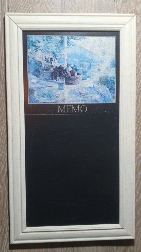 Blackboard Chalk Kitchen Restaurant Memo Menu Board Wooden   Used Vintage Read - Image 2 of 4