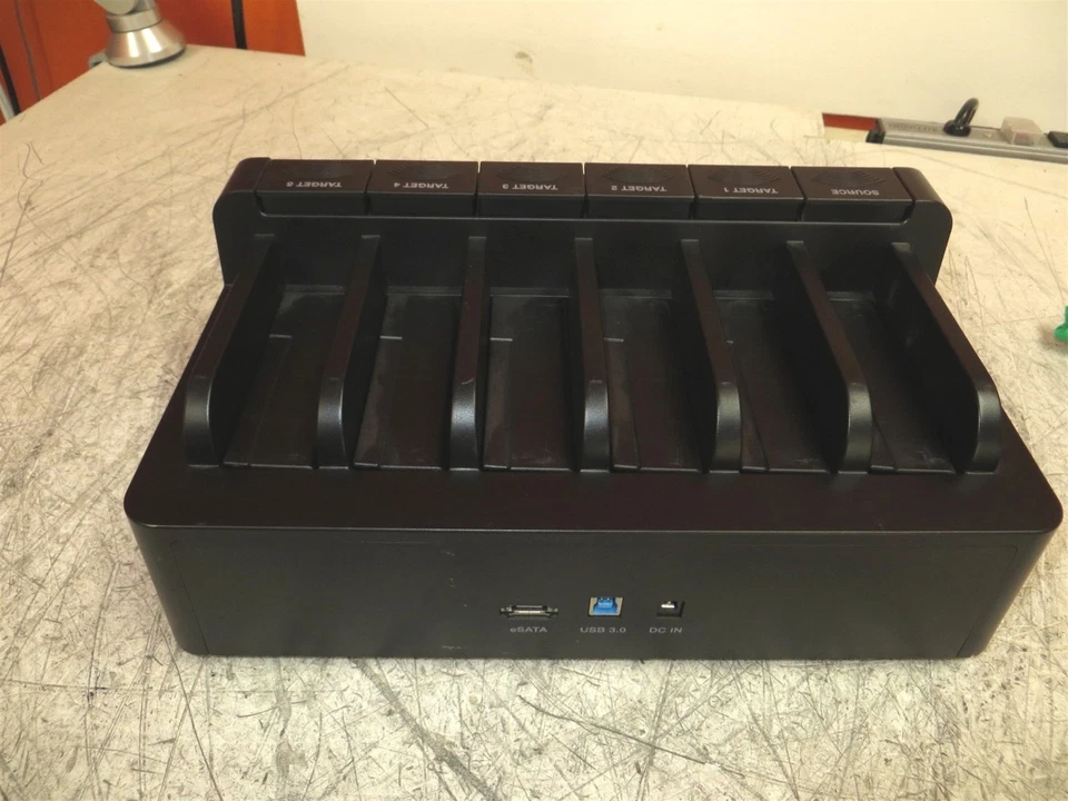 Aleratec 1:5 HDD Copy Dock Advanced 350129 NO Power Adapter AS-IS - Image 4 of 4