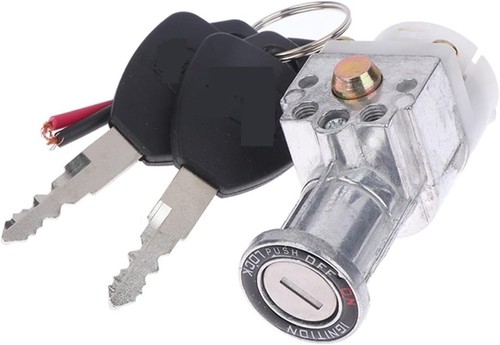 Heavy-Duty E-Bike On/Off Key Switch Large Head Ignition Lock for Li-ion ...