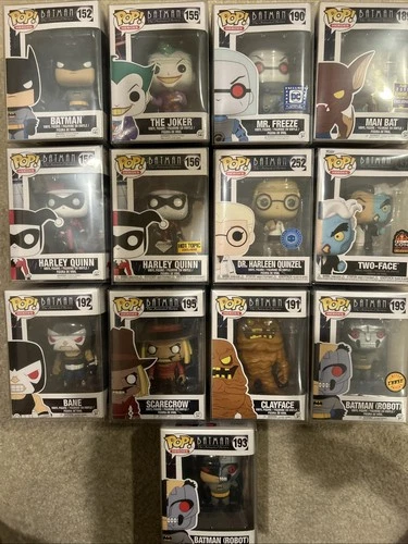Funko Pop! BATMAN THE ANIMATED SERIES, DC, Joker, Quinn, Freeze, Clayface, Crow!