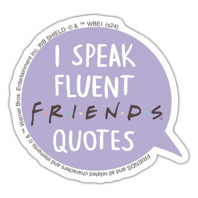 Friends I Speak Fluent Friends Quotes Sprechblase Aufkleber Sticker