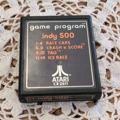  Indy 500 Atari 2600 Race Cars Crash N' Score 