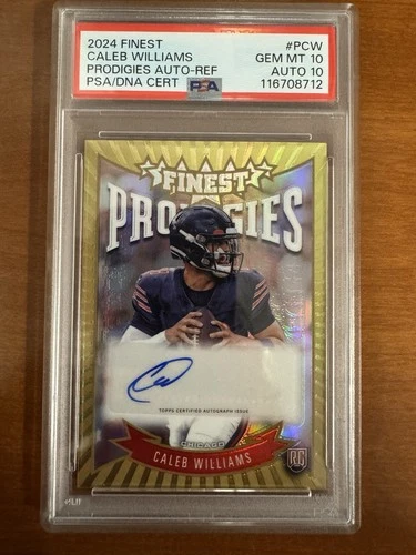 2024 Topps Finest - Prodigies Autographs Caleb Williams #P-CW PSA 10 AU 10
