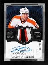 2013-14 Upper Deck The Cup Rookie 108/249 Scott Laughton #106 Patch Auto fb7