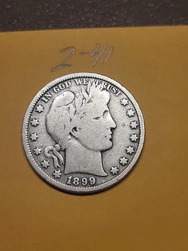 1899 O  Barber Half Dollar VG  Lot2-41