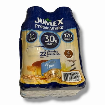 4 Pack  Jumex Protein Shake Vanilla Flan, 30g Protein, 12 fl oz