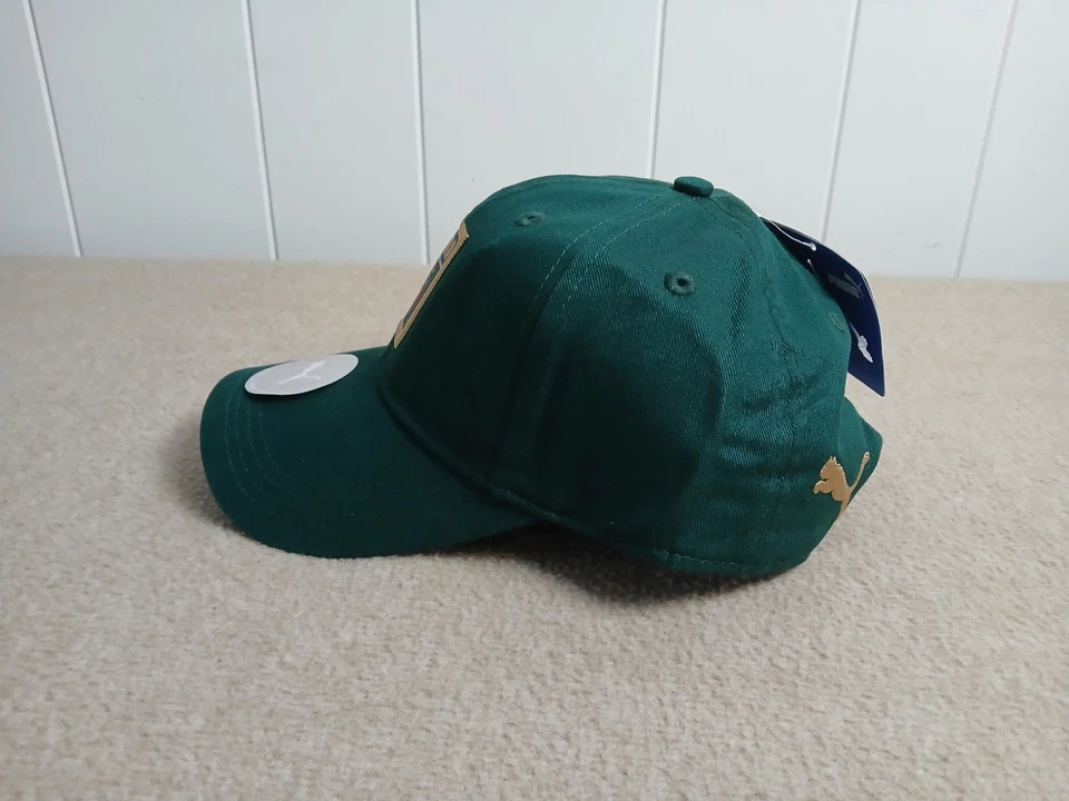 Gorra Puma Italia Team Italia Verde Gorra Snapback Bordada Dorado Logo Puma Para Hombres Foto 4 de 4
