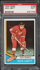 1974 Topps Hockey Nick Libett #193 PSA 7