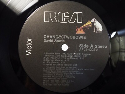 DAVID BOWIE CHANGES TWO BOWIE ROCK LP VINYL ALBUM | eBay