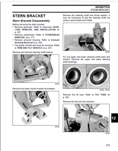 Manual de servicio fueraborda Evinrude ETEC 200 225 250 300 | 2011 | 90 V | CD O USB - Imagen 12 de 16
