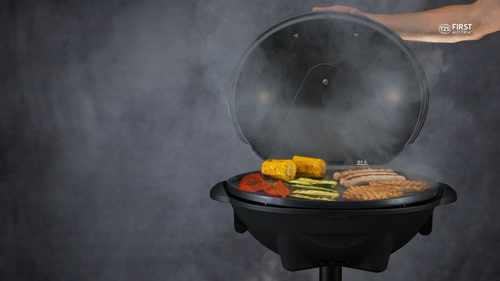 2in1 Elektrogrill Elektrischer Grill Barbeque BBQ Tischgrill Standgrill TZS - Video 1 von 1