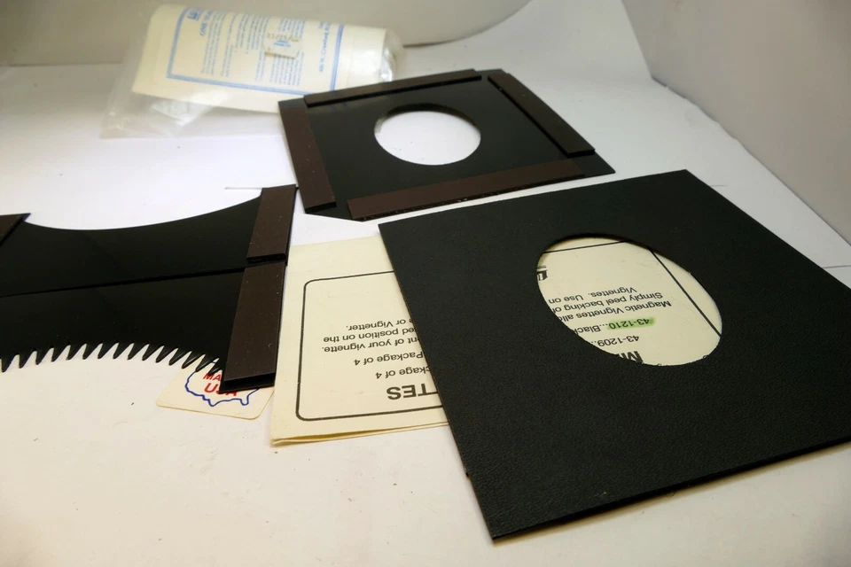 Lindahl Vignette set of four Magnetic Black Masks 5X5" for Bellow Shades  - Image 3 of 4