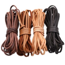 5M 3mm Premier Couche Cuir de Vache Corde DIY Bracelet Collier Accessoires Corde