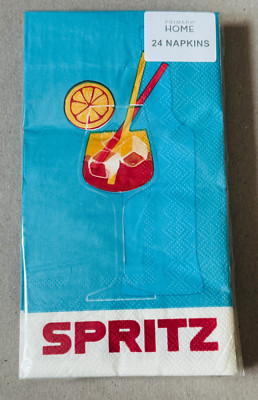 NEU Primark Packung Retro Vintage Stil Aperol Spritz Design 24 Papierservietten