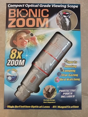 Bionic Zoom - Compact Optical Grade Viewing Scope, 8x Zoom - As Seen on TV