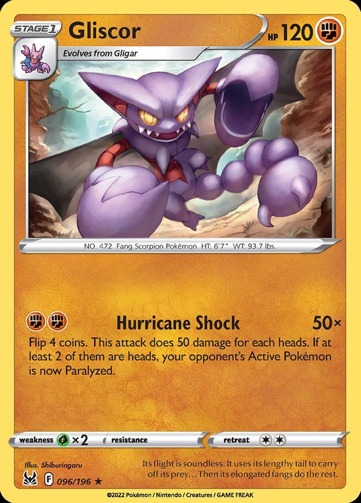 Pokemon Gliscor (96/233) Lost Origin LP REVERSE HOLO