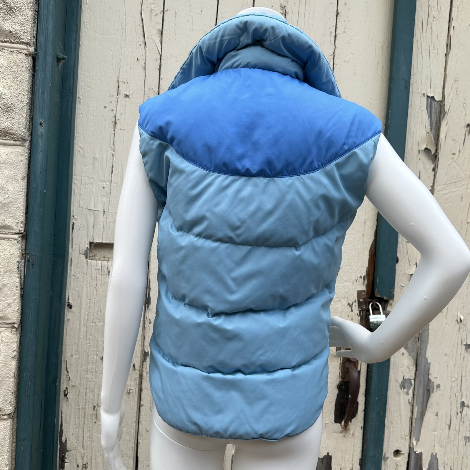 Vintage Tempco Western Goose Down Puffy Vest Blue Sma… Gem