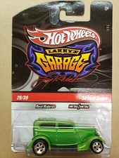 Hot Wheels Larry's Garage '34 Ford Sedan (#29/39, Metallic Green, T0400)