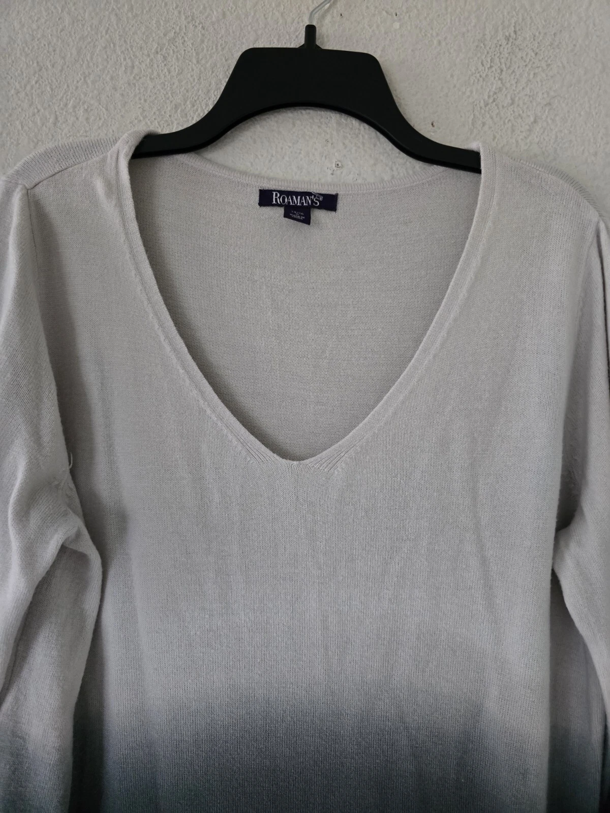 VETEMENTS Abito Roaman's taglia 6 donna Oyster Ombré a costine maglia manica lunga ottimo