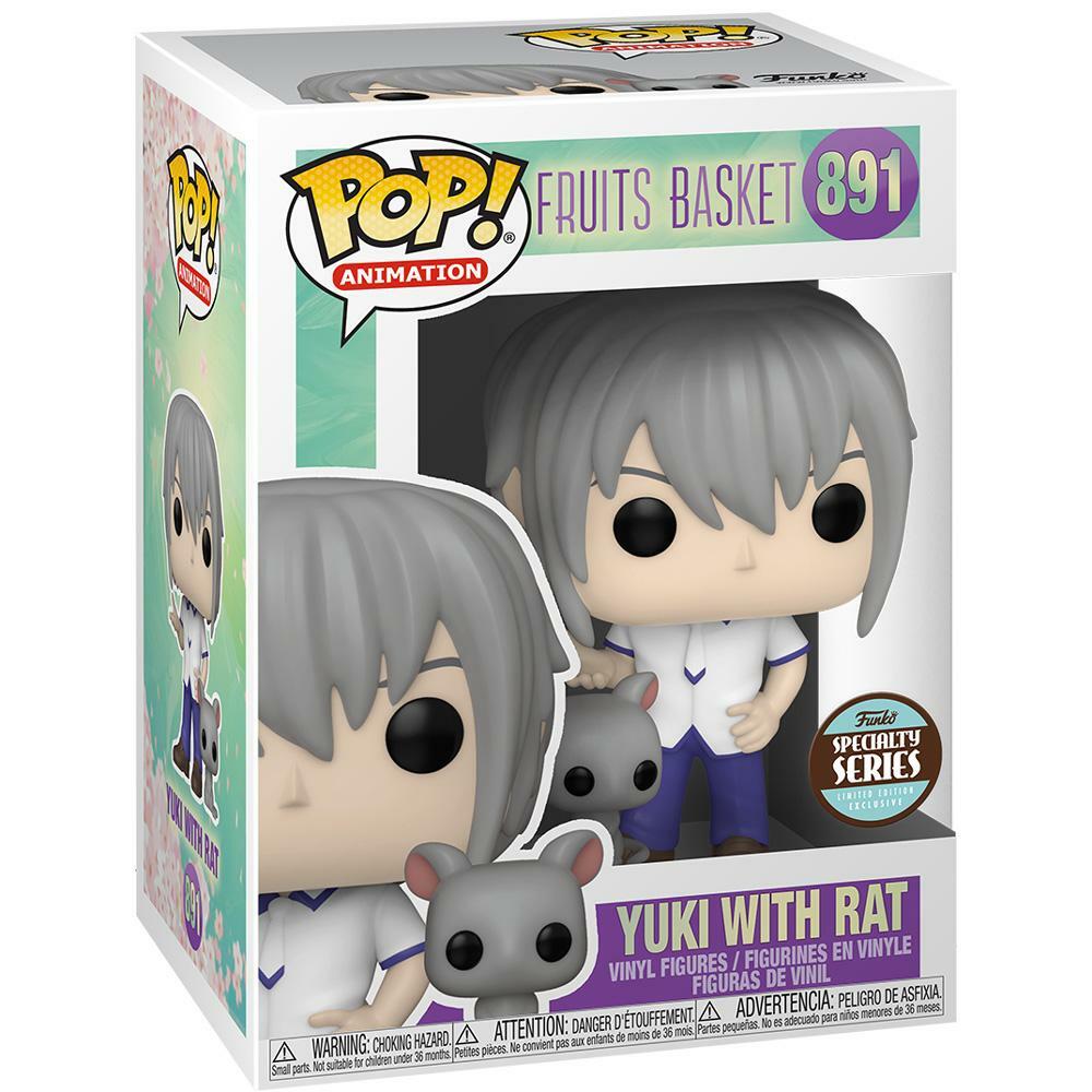 Funko Pop! Animation Fruits Basket Yuki Soma w/rat #891 SPECIALTY