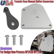 For Dodge NP243D NP273D Transfer Case Manual Shifter Conversion Kit Aluminum US