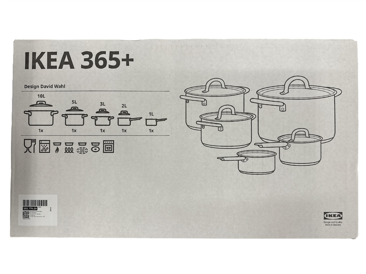 New IKEA 365+ Stainless Steel Cookware 9 Piece Set 505.779.09 | eBay