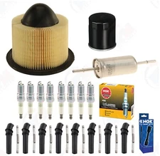 Tune Up Kit (NGK Spark Plugs & Boots) for Ford Mustang E150 F150 4.6L 5.4L