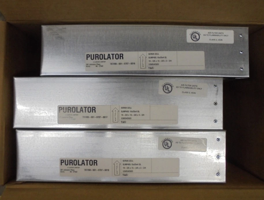 PUROLATOR SLMP485 SERVA CELL CARTRIDGE AIR FILTER 5360542603, 16X20X4, BOX OF 3 - Image 2 of 4