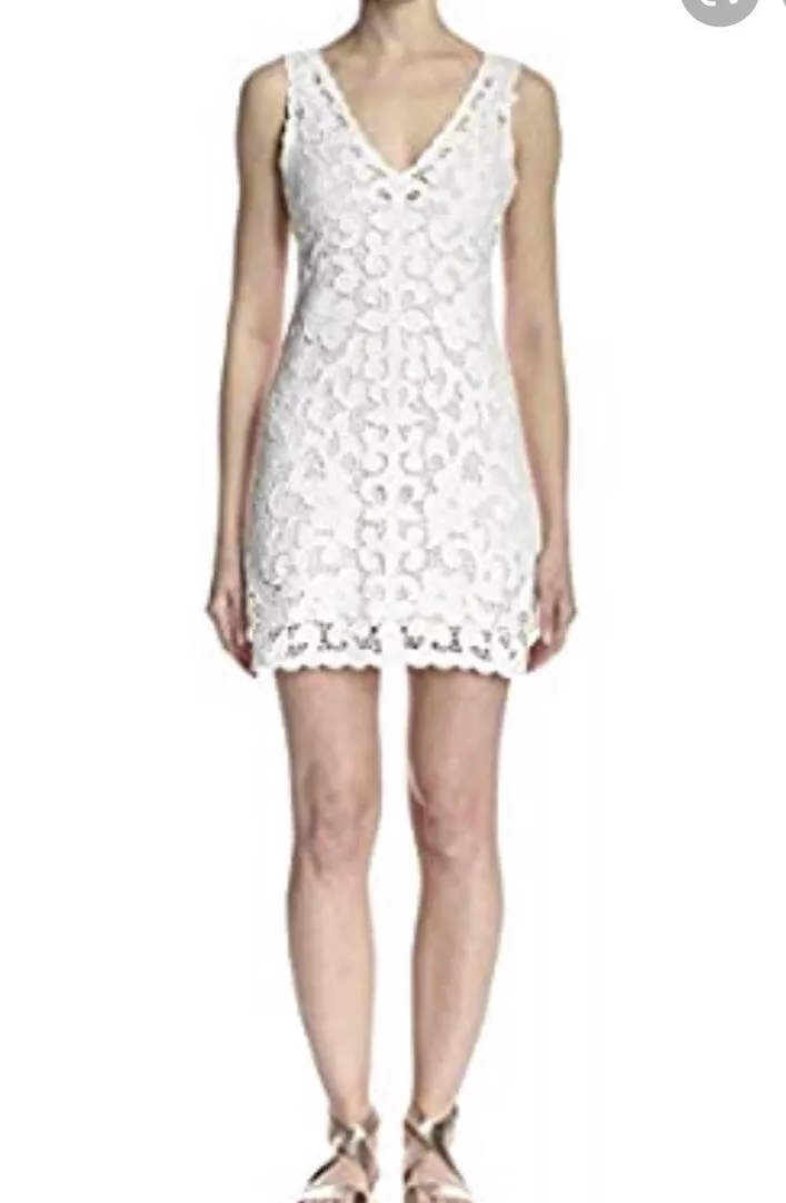 71. Calypso St. Barth Dress Kagami Linen Embroidered Lace Nwt L $299 | eBay