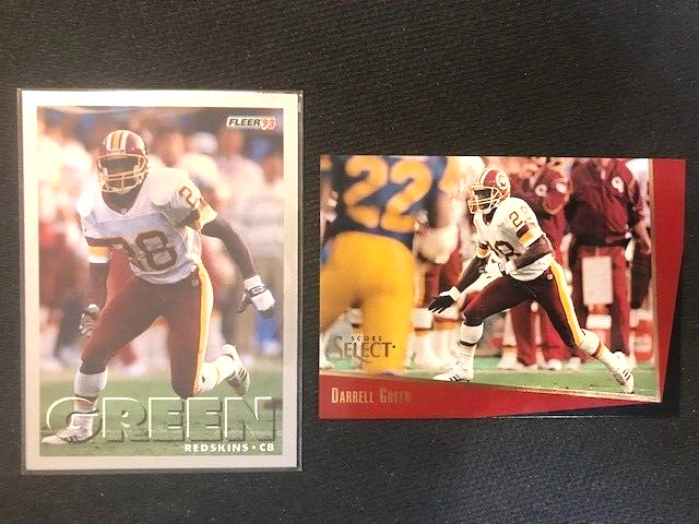 NFL - Darrell Green 1993 Fleer & 1993 Select Football - Redskins