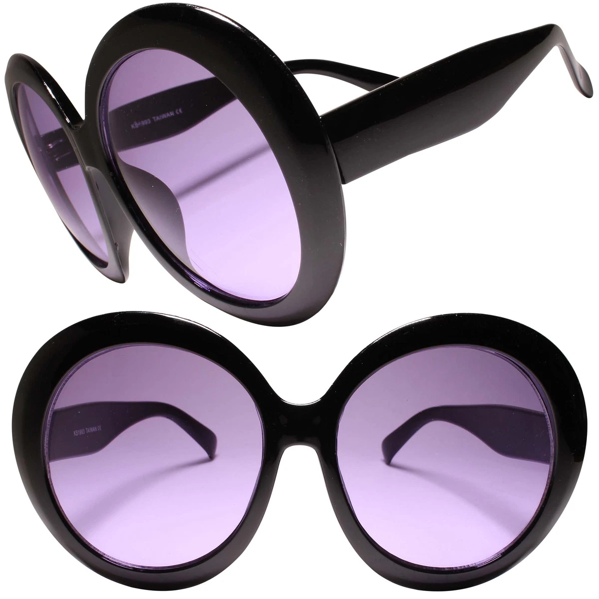 Oversized purple sunglasses cheap