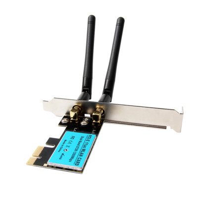 Pci-e receptor wifi sem fio 300m, placa de rede pci-e adaptador sem fio pcie 2t2